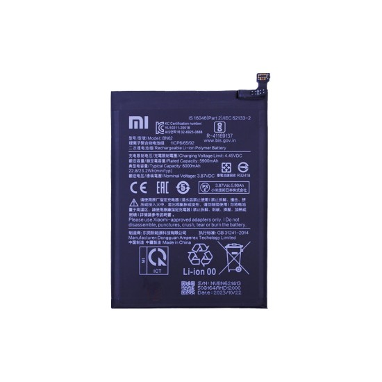 Batería BN62 para Xiaomi Redmi 9T/Note 9 4G/Pocophone M3 6000mAh